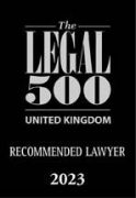 Legal 500 UK - Recommended Lawyer - 2023
